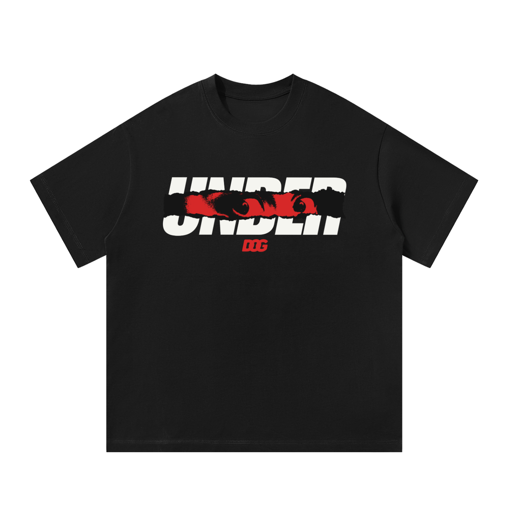 UNDERDOG Oversized Tee — "Never Blink" (Black)