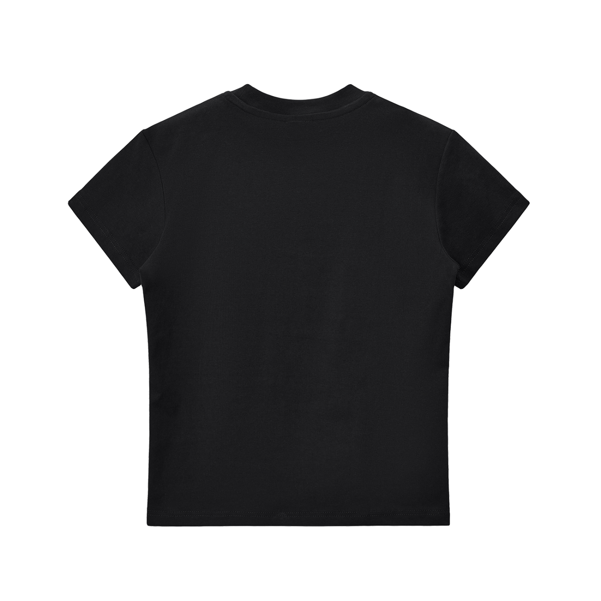 UNDERDOG Women's Baby Tee — "Never Blink" (Black)